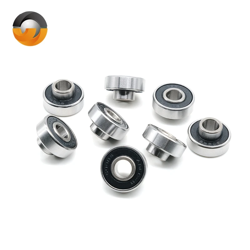 8 szt. Łożysk do deskorolki 608RS 8x22x7mm zintegrowane z podkładką dystansową, łożyska do longboardu 608, łożyska do desek do tańca, łożyska do desek double rocker. — zdjęcie 5