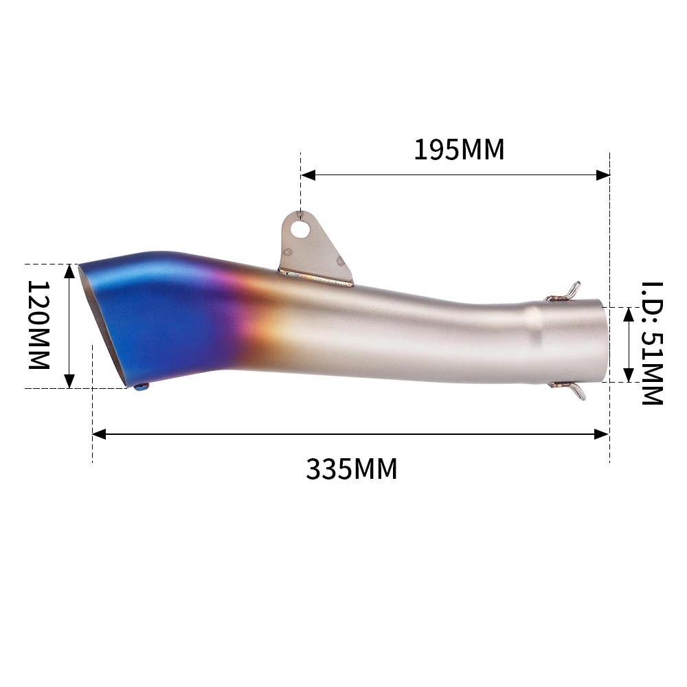 

Slip On For 300NK 450SR GSXR150 GIXXER155 R25 MT15 CBR250RR CB300R Z125 NINJA250 Universal Motorcycle Exhaust Tail Pipe Muffler