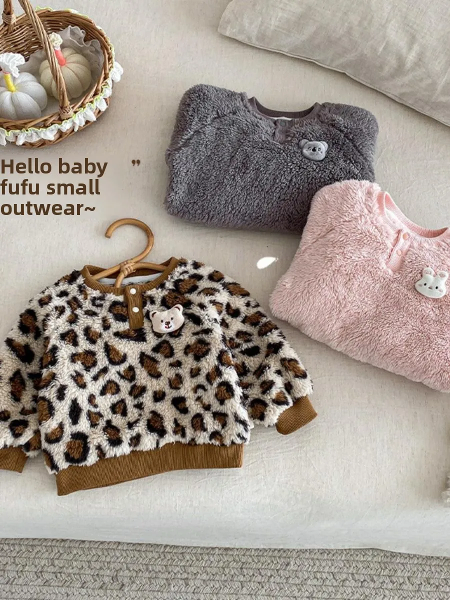 

Толстовка с капюшоном в мультяшном стиле для детей, мальчиков и девочек, корейская зимняя одежда, удлиненная модель