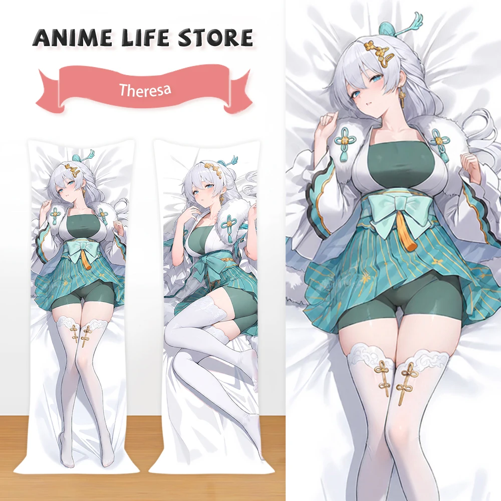 

Anime Honkai Impact 3 Theresa Apocalypse Fullbody Dakimakura Pillow Cover Anime Pillowcase Hugging Fullbody Otaku Cushion Covers