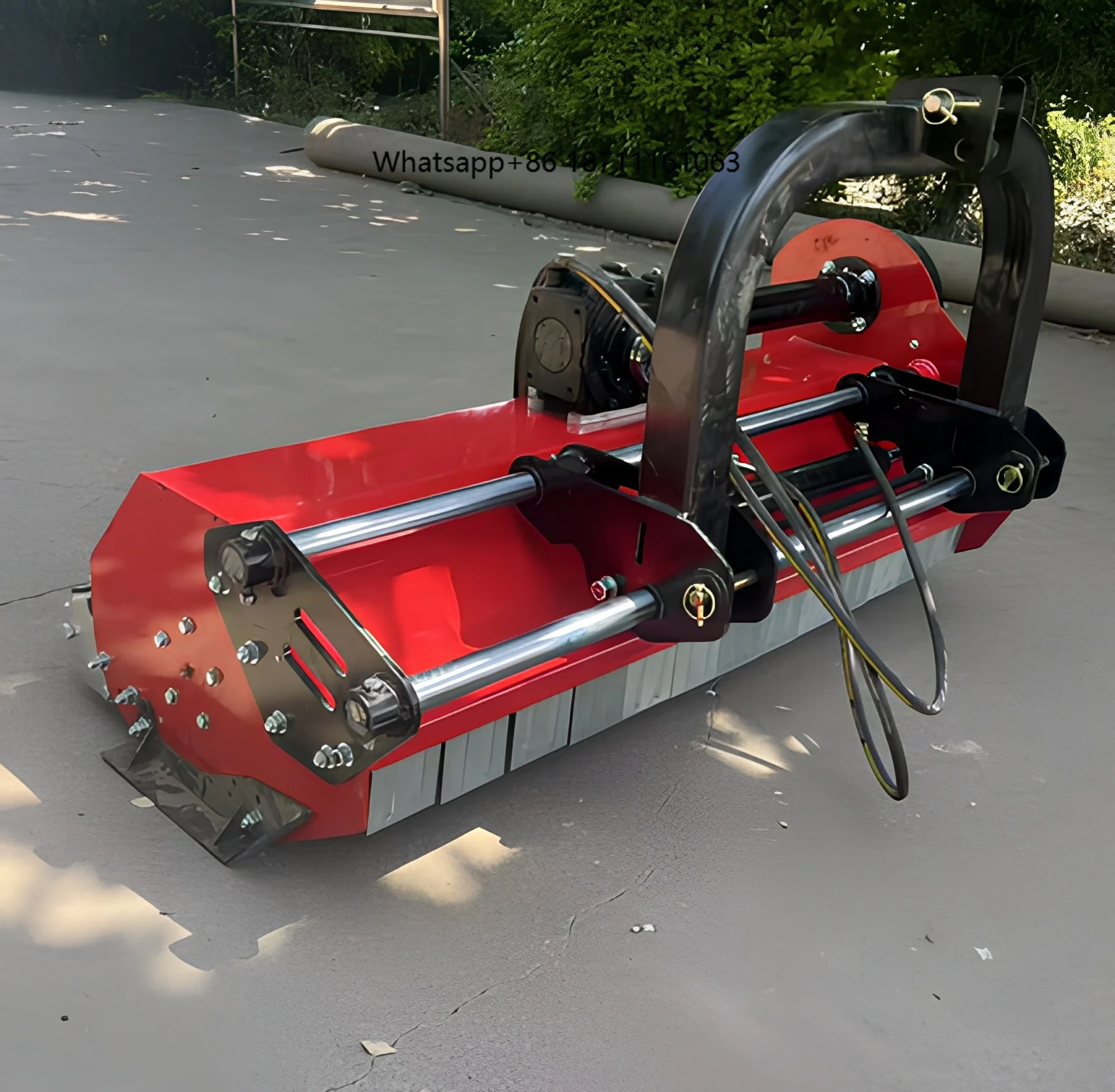 Hydraulic Side Shift Flail Mower Mulcher / Grass Mulcher Tractor 3 Point Mounted Hammer Blades Grass Shredding Machine