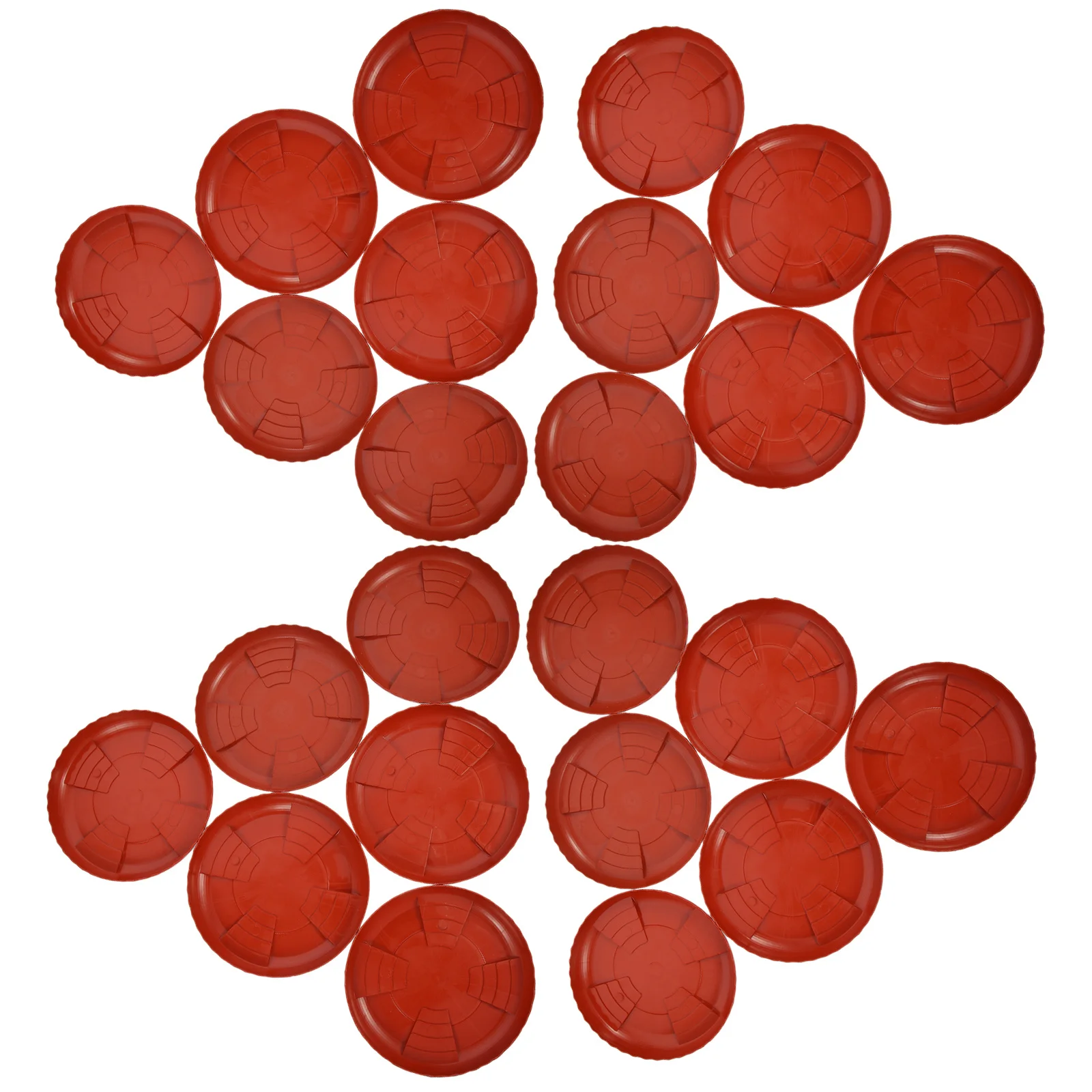 

20Pcs Plastic Plant Saucer Round Pot Tray Plant Water Tray Indoor Outdoor Gardening Supplies Planter Plates to Catch Water