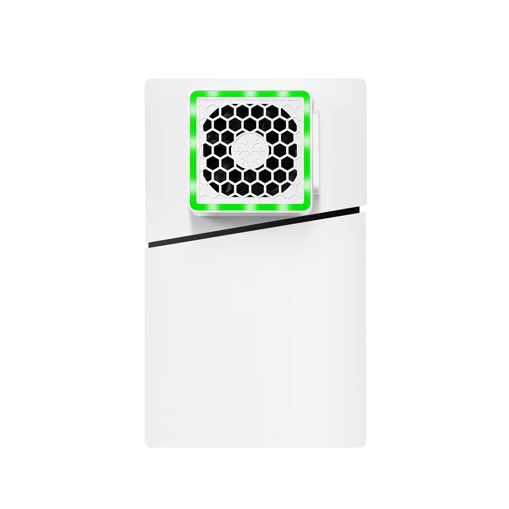 LED Cooling Fan Cooler 3 Gears Adjustable 5V 2.4A Light Strip 8 Lighting Modes Decoration Gaming Accessories for PS5 Slim