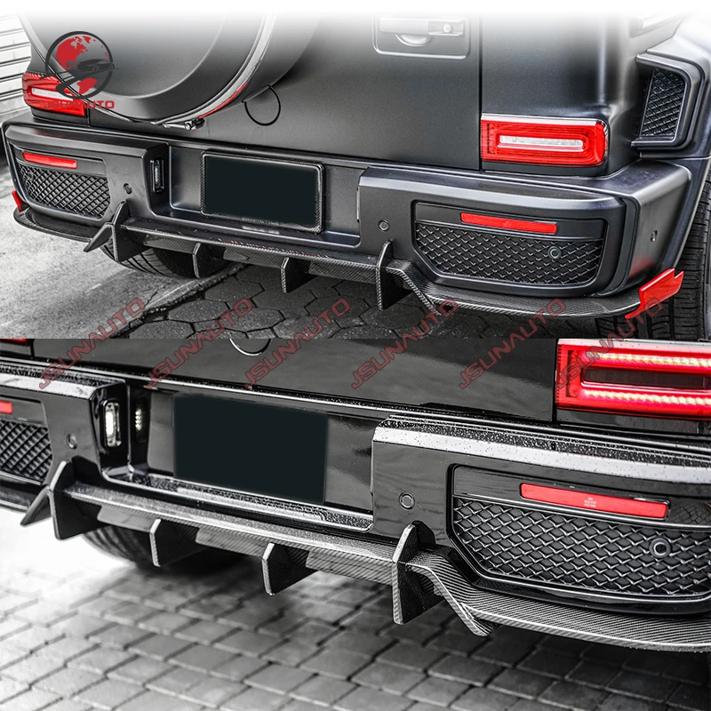 

Car Bumper G Class Rocket 900 Carbon Conversion Kit Rear Bumper Diffuser For Benz G350 G500 G63 W463A Rear Lip Splitter