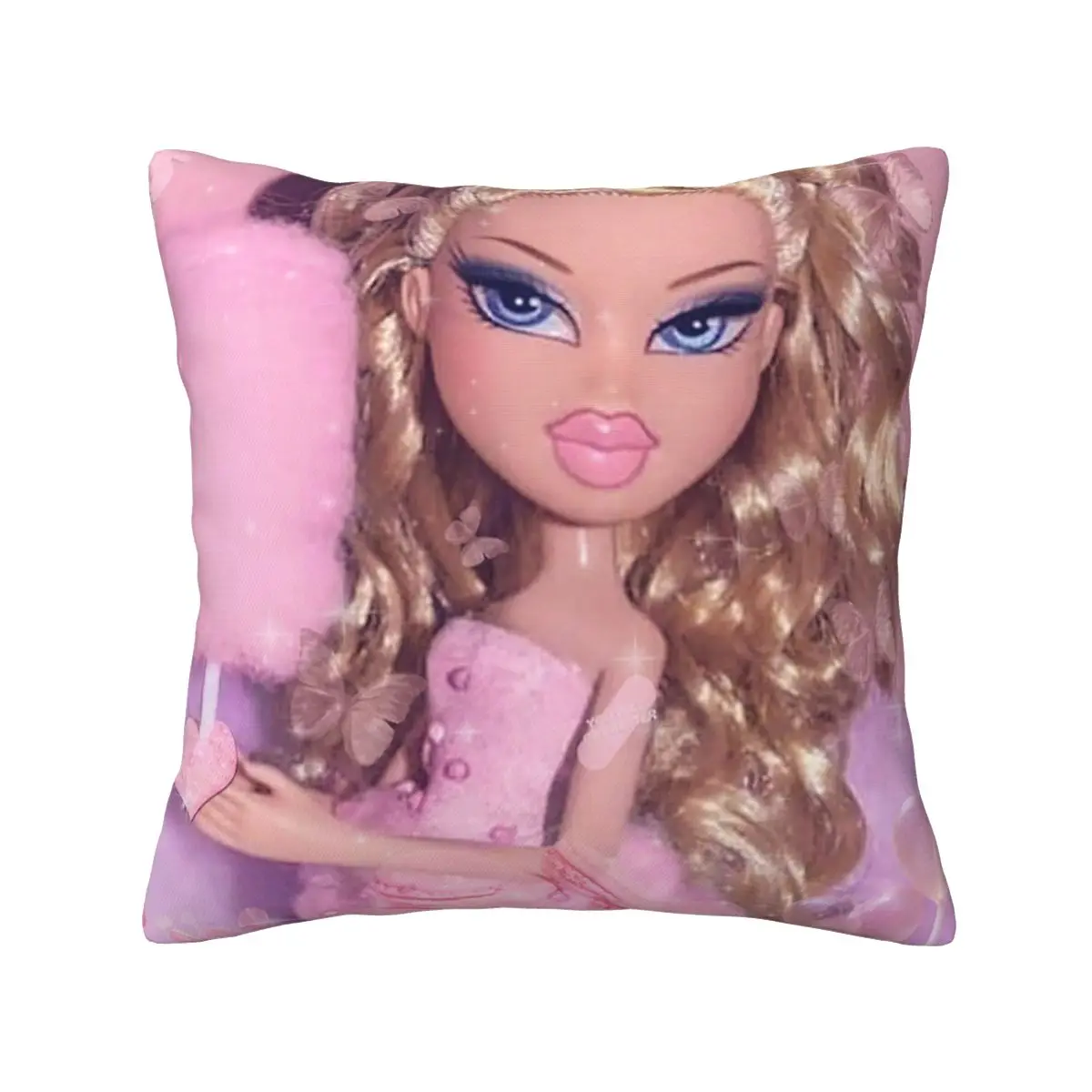 Cotton Candy Bratz y2k Pillowcase Polyester Cushion Cover Gift Throw Pillow Case Cover for Home Double-sided Printed