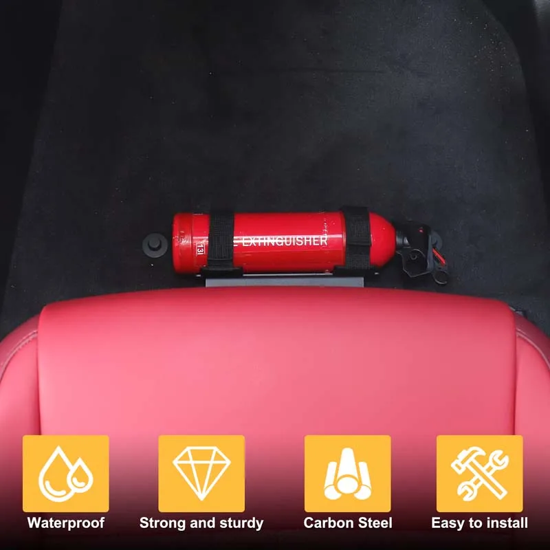 For 2025-2026 BMW X3 G45 Aluminum Alloy Black Car Co-Pilot Seat Under Adjustable Fire Extinguishing Bracket Car Accessories - view 5