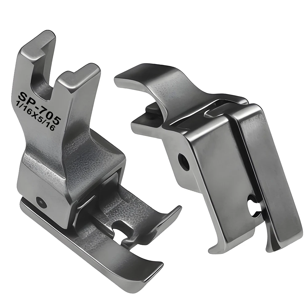SP-705 High And Low Left Compensated Folder Presser Foot Binder Auxiliary Foot For Industrial Sewing Machine Accessories
