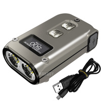 NITECORE TINI2Ti Titanium Dual-Core Intelligent Keychain Light 500 Lumen Rechargeable Mini LED Flashlight Daily EDC Pocket