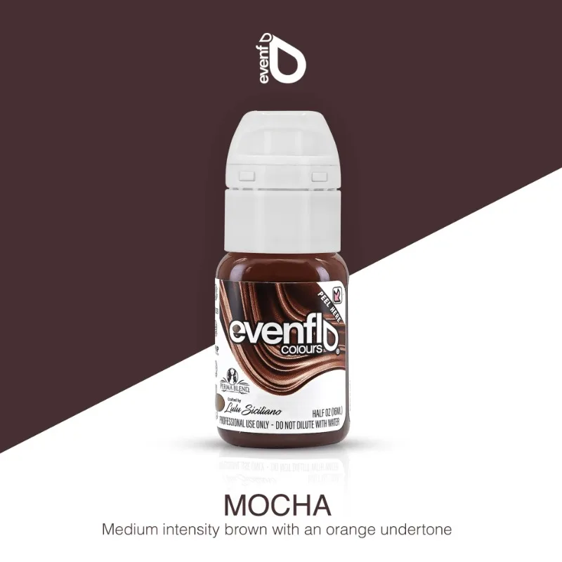 Perma Blend Evenflo Mocha Tattoo Supplies Ink Eyebrow Beauty Make Up 15ml Mixing Safe Pigment Camouflage Brown PMU Youthful