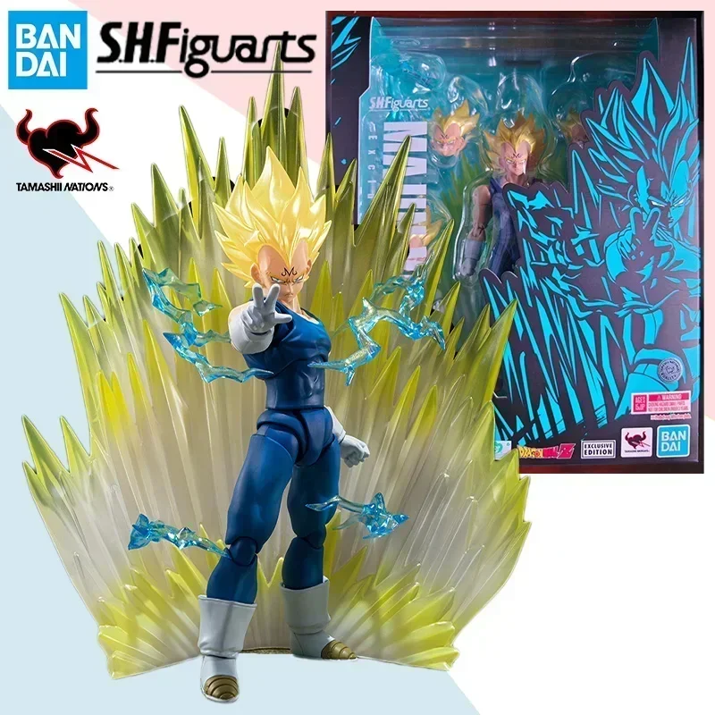 In Stock Original Bandai Dragon Ball Z SUPER SAIYAN MAJIN VEGETA Exclusive Version Finished Model Action Figure Toy Gift