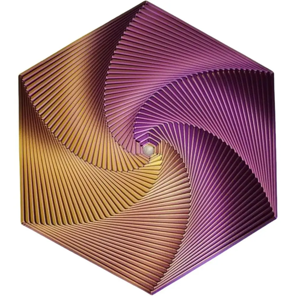 抗ストレスフラクタルフィジェット六角形プレイ感覚玩具六角形六角形スパイラルマインドフル瞑想ツールPLA