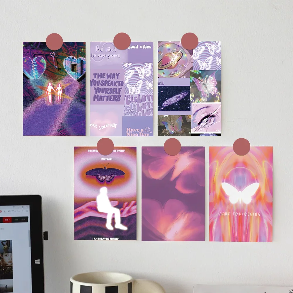 10 قطع من بطاقات بريدية على شكل فراشة مخدرة لغرفة النوم وغرفة النوم وديكور سطح المكتب وبطاقة رسائل هدية إبداعية