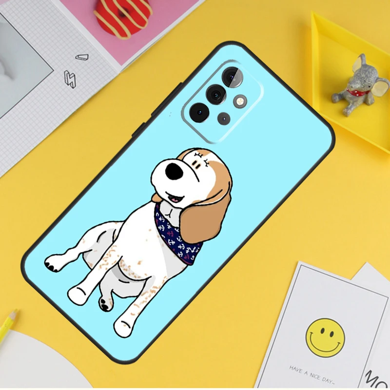 Beagle Dog Case For Samsung Galaxy A54 A34 A14 A13 A33 A53 A12 A32 A52 A71 A51 A15 A25 A35 A55 Cover