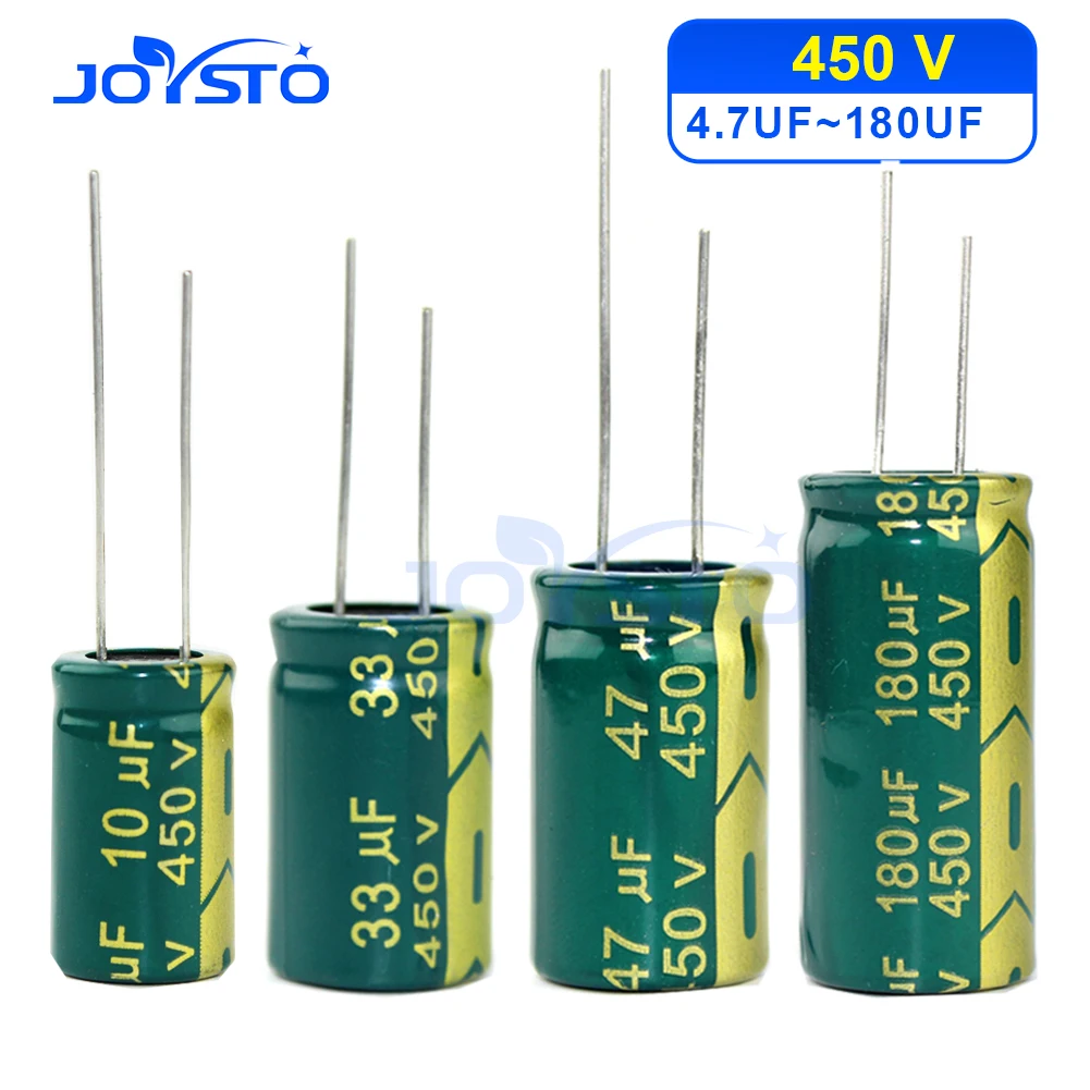 JOSTO Aluminum Electrolytic Capacitor High Frequency Low ESR 450V 4.7UF 6.8UF 22UF 33UF 47UF 68UF 100UF 120UF 150UF 180UF