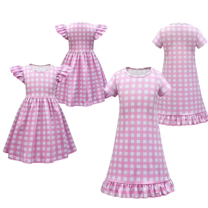 

Kids Chirselen Margot Cosplay Pink Jumpsuit Dress Roleplay Outfits Exotic Girls Halloween Carnival Party Disguise Cost MN1