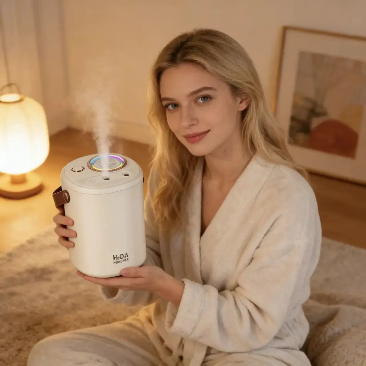 

New Portable Desktop Humidifier – Ultra Quiet Constant Humidity Ideal Hydration Device for Nursery Bedroom and Mother-Baby Use