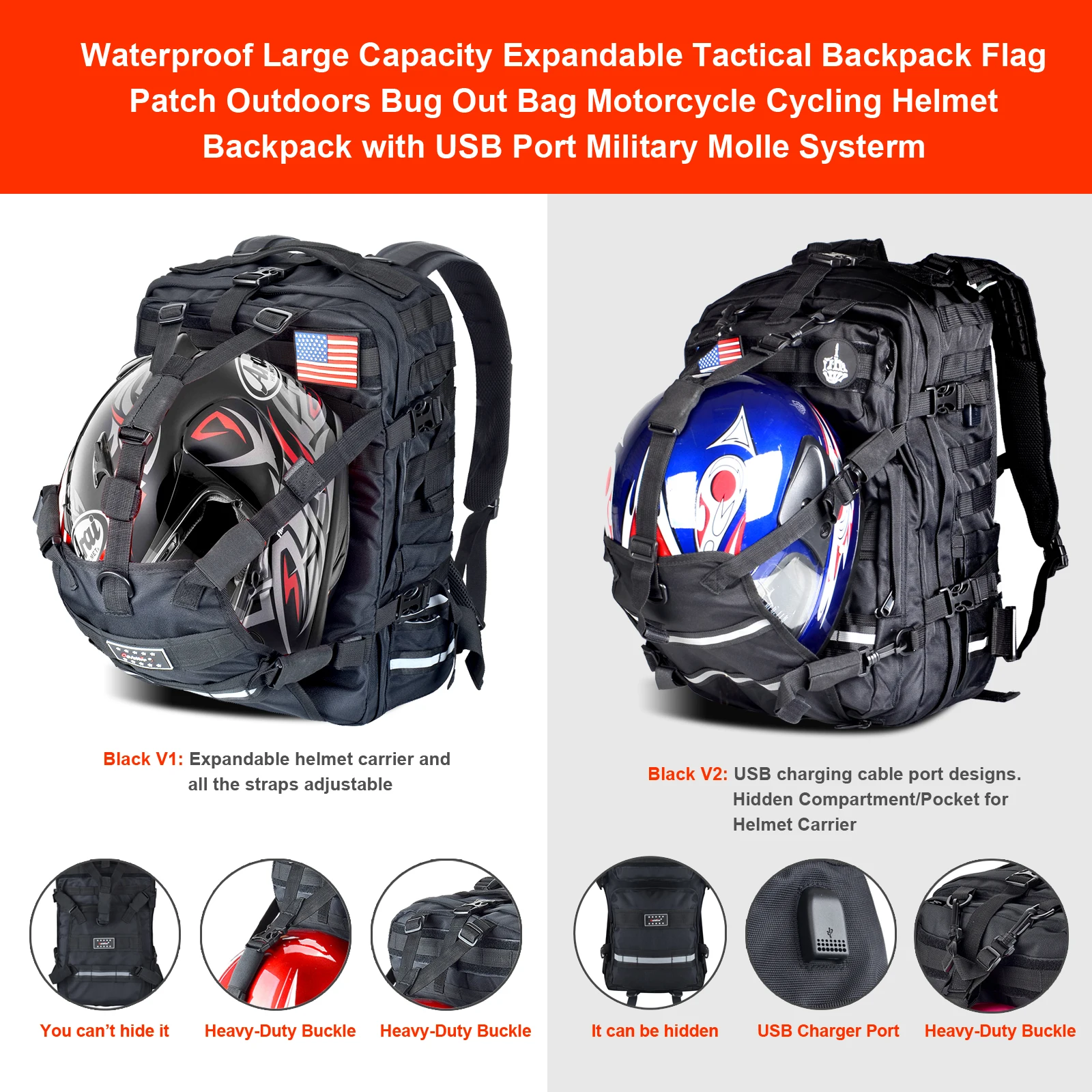 Motorcycle Helmet Backpack 20L Universal Multifunctional Waterproof Bags  Backpack With Helmet Mesh Bag For BMW R1250GS R1200GS - AliExpress 201355758