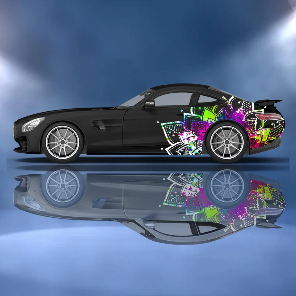 

Rotationally Symmetric Lines Car Vinyl Wraps Decal Self-adhesive PVC Sticker Suitable for Trucks SUV Decor Auto Accessories Gift