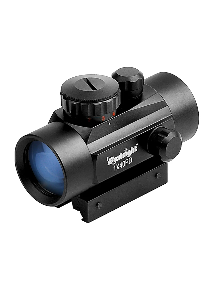 Red Dot Sight 1 x 40 mm Reflexvisier, wasserdicht und stoßfest und beschlagfrei, Red Dot Scope mit 1 Zoll Riser-Montage