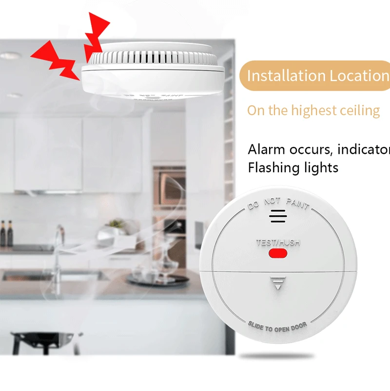 Imagem -06 - Cpvan-wireless Wifi Tuya Smoke Alarm Detector Sensor Altamente Sensível Home Security System Smoke Alarm Alarme de Incêndio