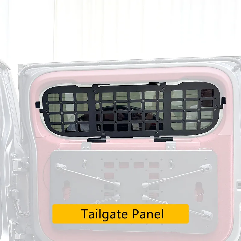 For GWM Tank 700 Hi4-T Tailgate Storage Rack Molle Panel Trunk Luggage Carrier Rack Trunk Organizer Aluminum