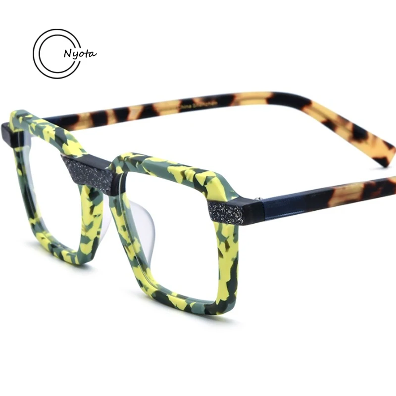 

Multi-Color Square Handmade Acetate Glasses Frame For Men And Women Fashion Persongality Optical Eyewear Myopia Reading Eyewear