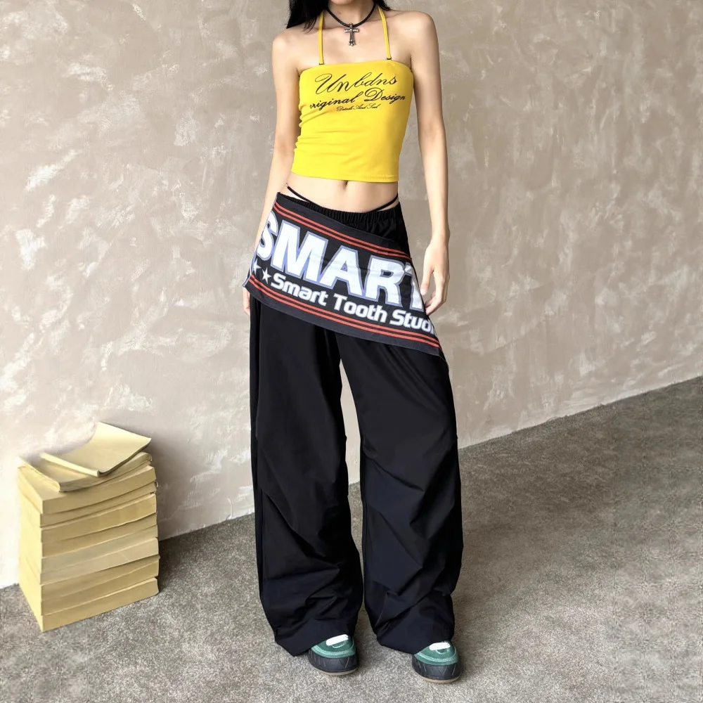 

Брюки-парашюты женские регулируемые летние муслиновые широкие брюки в минималистском стиле-карго на открытом воздухе быстросохнущие дышащие подсластители OL