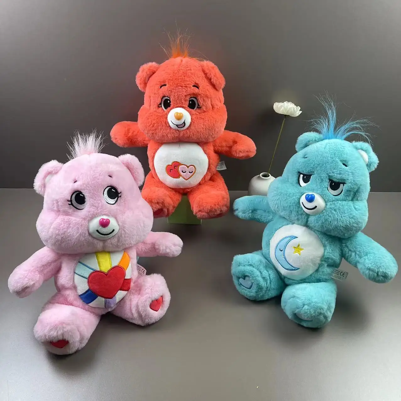 New Plush Toy Carebears Rainbow Bear Doll Love Bear Cute Plush Doll Ins Kawaii Rag Doll Bedroom Ornaments Decoration Girl Gift