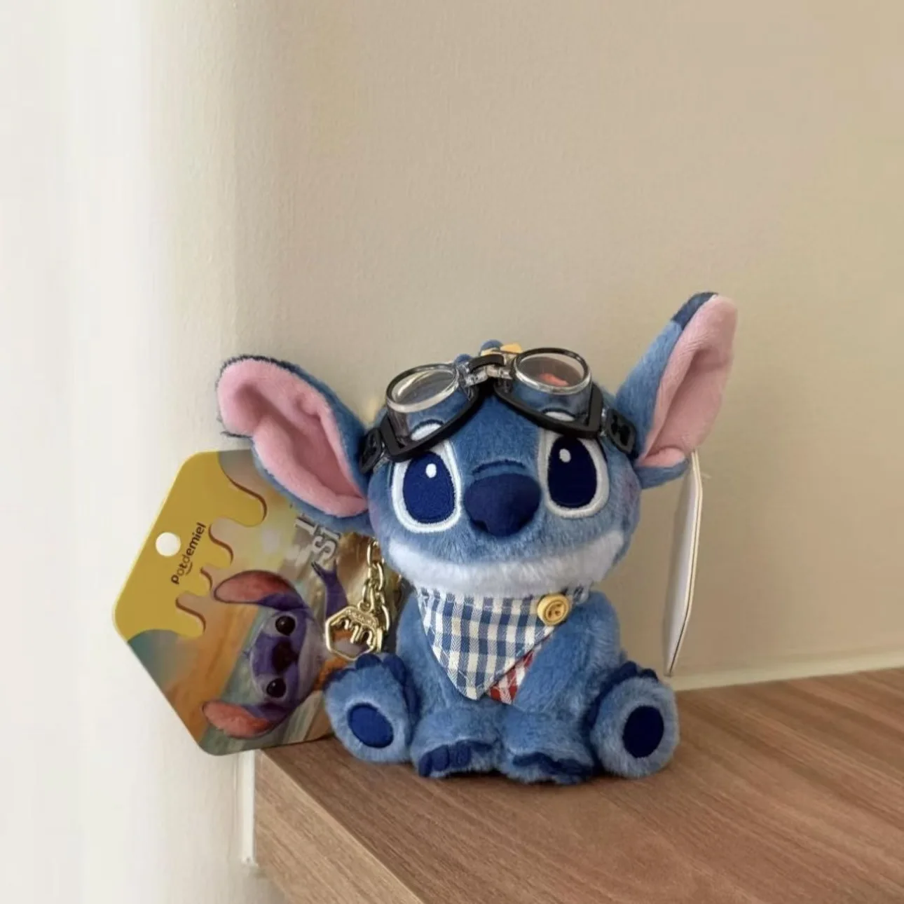 Nuovo ﻿   Ciondolo per zaino in peluche Disney Stitch Portachiavi per bambola carina e cartone animato Accessori morbidi e confortevoli Regalo per ragazze Giocattoli per bambini