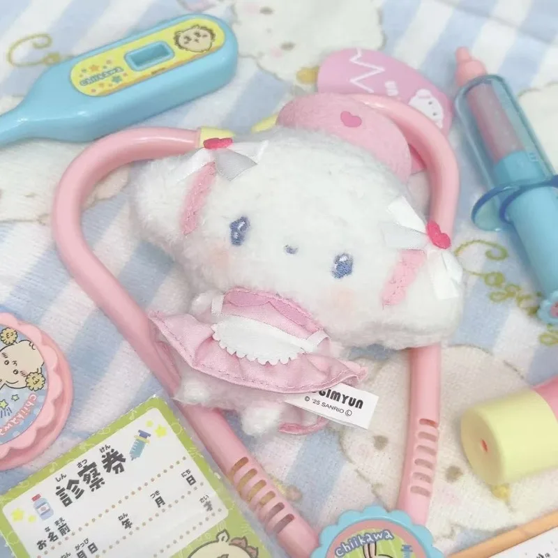 Sanrio Plush Keychain Kuromi MY Melody Cogimyun Hello Kitty Angel Nurses Series KThingS Bag Soft Stuffed Birthday Christmas Gift