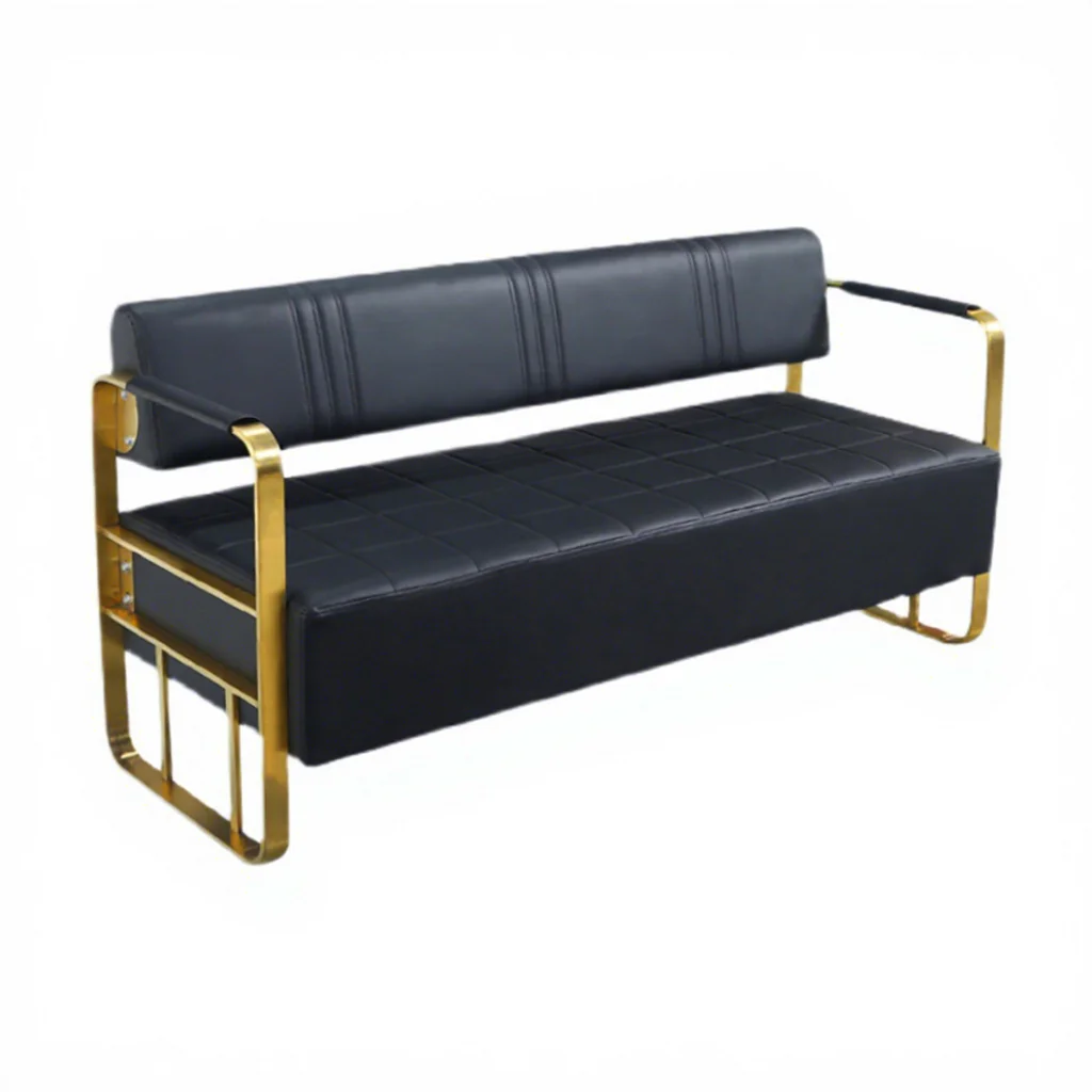 Customized Color Hair Salon Furniture Waiting Sofa Waiting Chair Couch