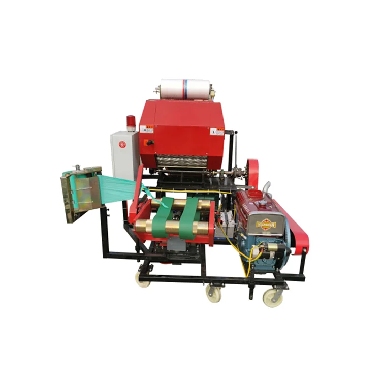 Automatic Mini Baler Round Hay Hay Bailer Baler Vacuum Silage Packing Machine