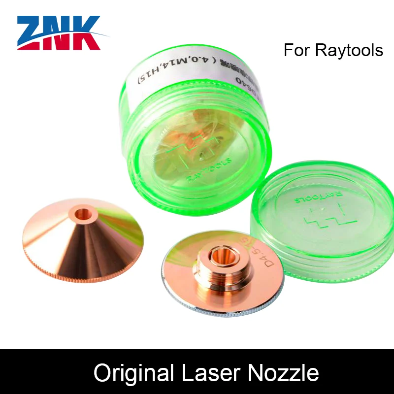 ZNK Original Nozzles of Raytools Single Double Layer Dia.32mm M14 Caliber 0.8-4.5mm for Fiber Laser Cutting Machine BT240 BM114