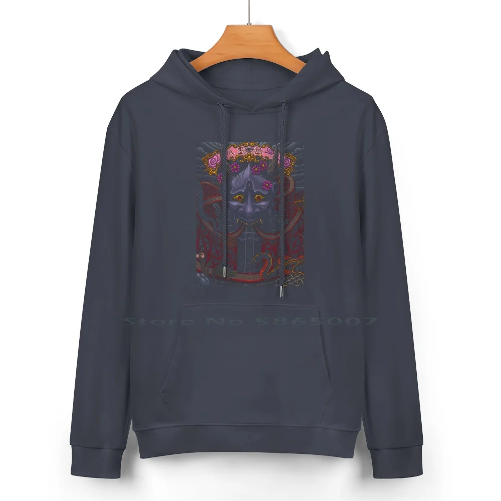 Irezumi Island Pure Cotton Hoodie Sweater 24 Colors Hannya Dragon Koi Tattoo Geisha Asian Anime 100% Cotton Hooded Sweatshirt