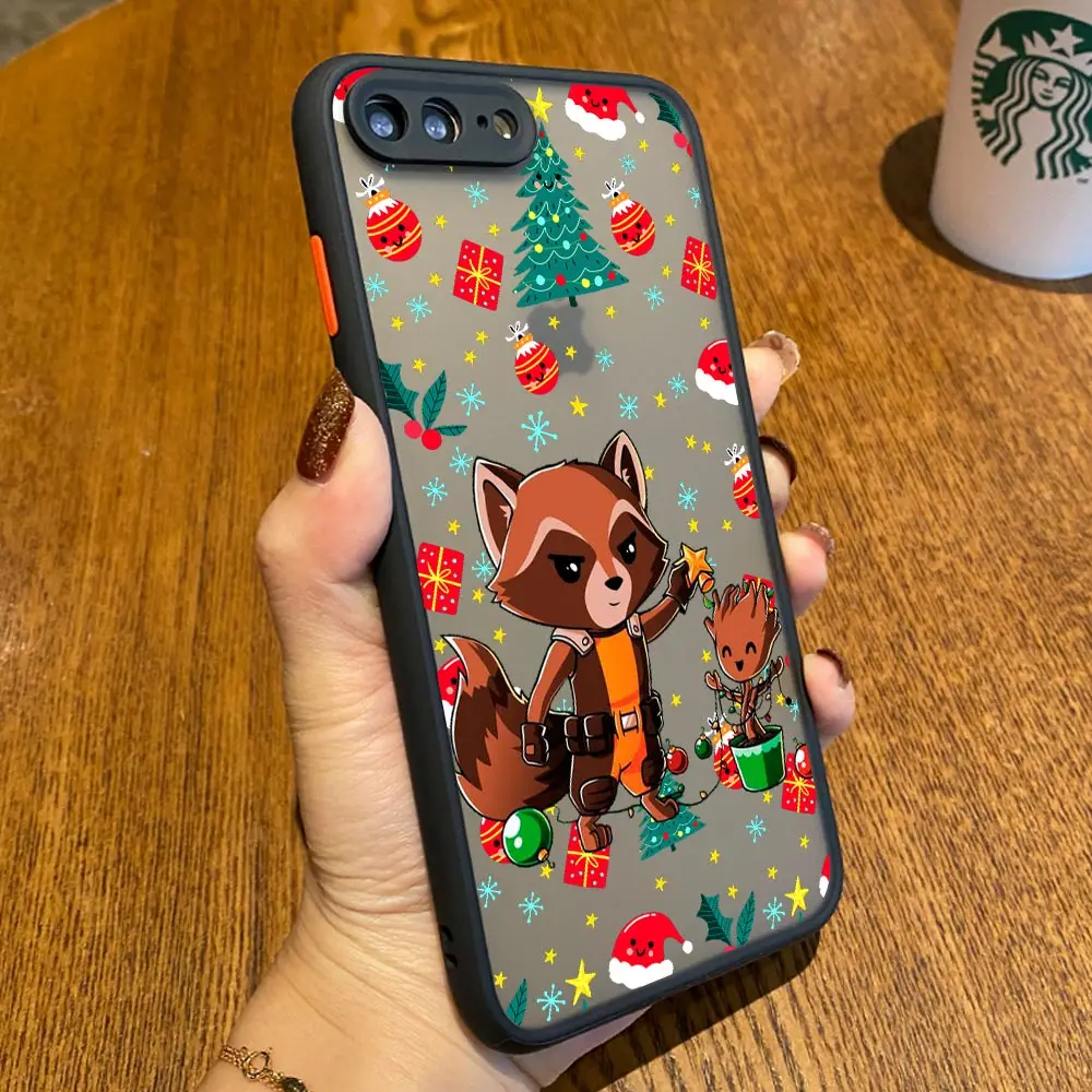 Marvels Christmas New Year Case For iPhone 17 16 15 13 12 11 14 Pro Max 15 Plus 16e 17 Air Shockproof Silicone Clear Matte Cover #4