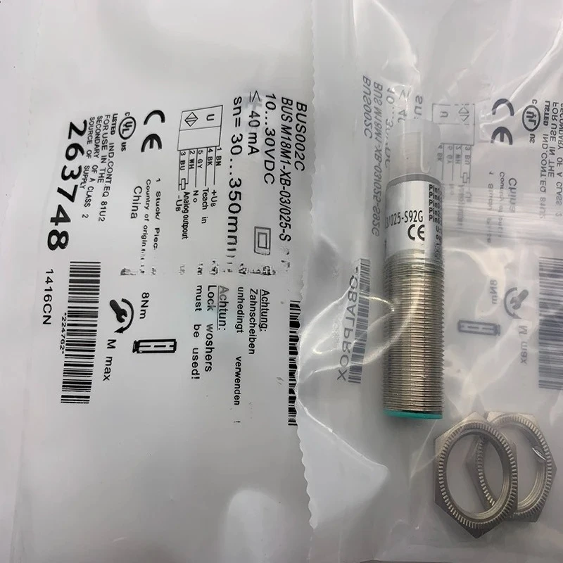 Ultrasonic Proximity Sensor BUS0024 BUS M18M1-XA-03/025-S92G In Stock 2