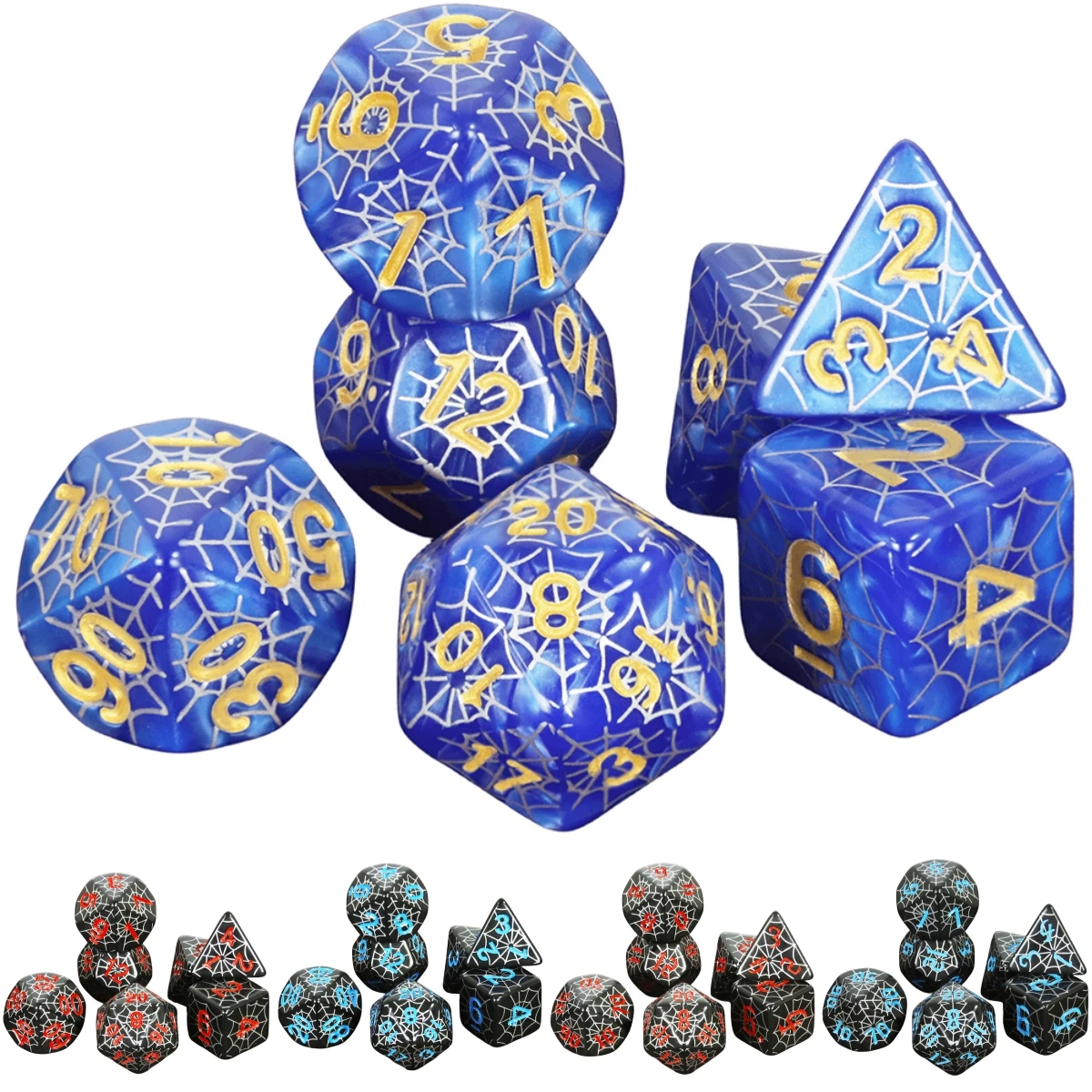 Board Game Web - DND Game Dice 7pcs Polyhedral Dice