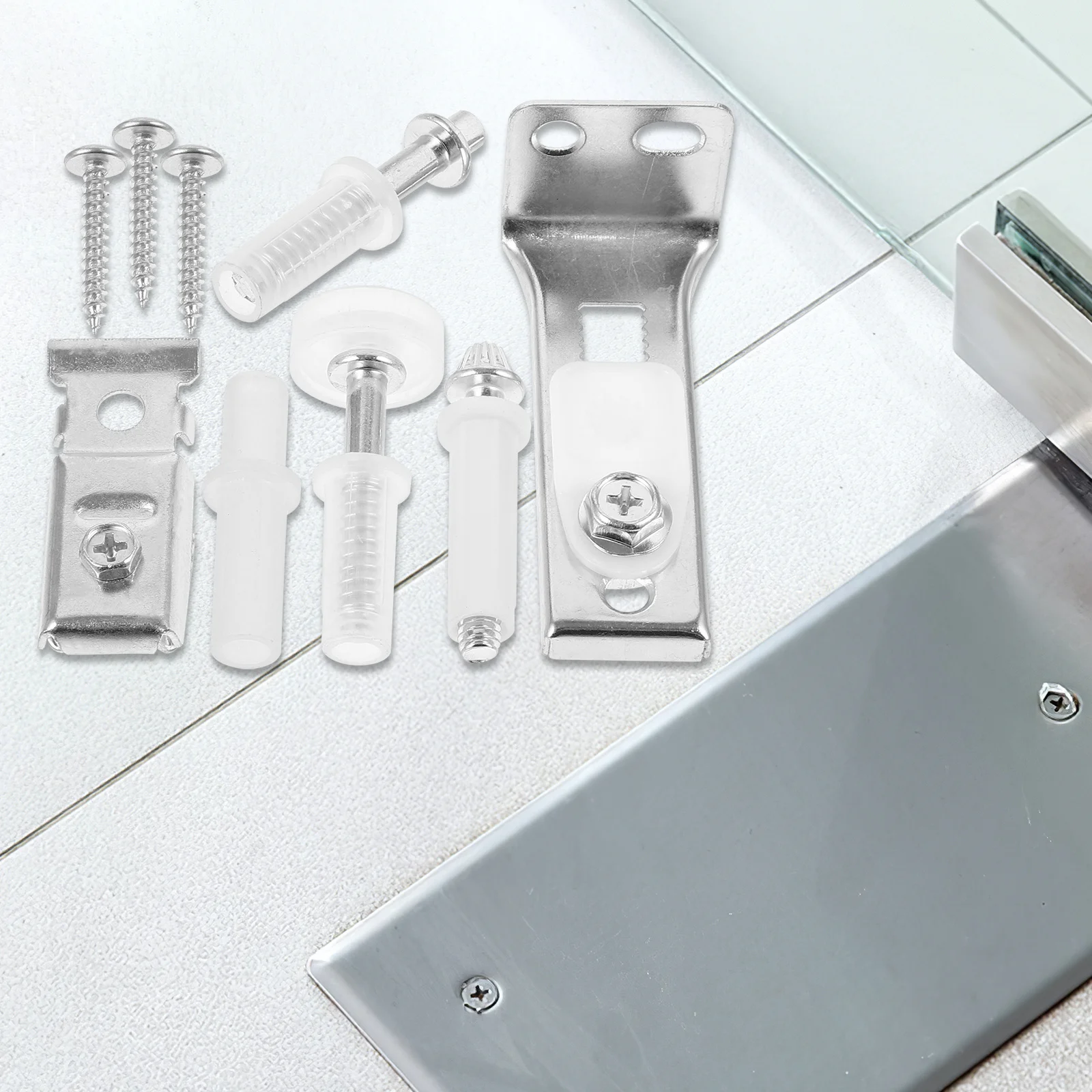 

1Set Bifold Door Hardware Kit Stainless Steel Smooth Sliding Folding Door Track System for Closet Bathroom Cabinet