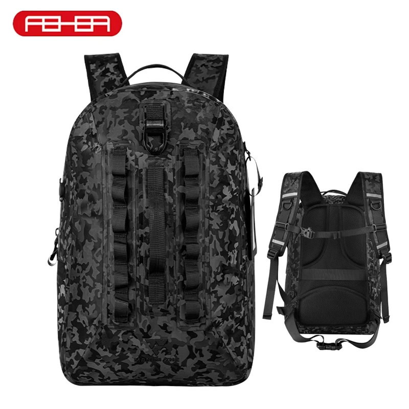 

FEHER Motorcycle Backpack Men and Women New Four-season Waterproof Helmet Bag Large Capacity Hardcore Quality Travel Backpack