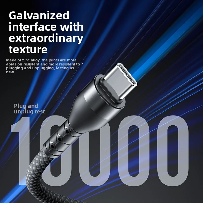 Kabel USB do Type-C ANSEIP 60W, przewód do transmisji danych, magnetyczny kabel ładujący do iPhone 16, Samsung S24, S23, S22 Ultra, iPad, MacBook, Xiaomi