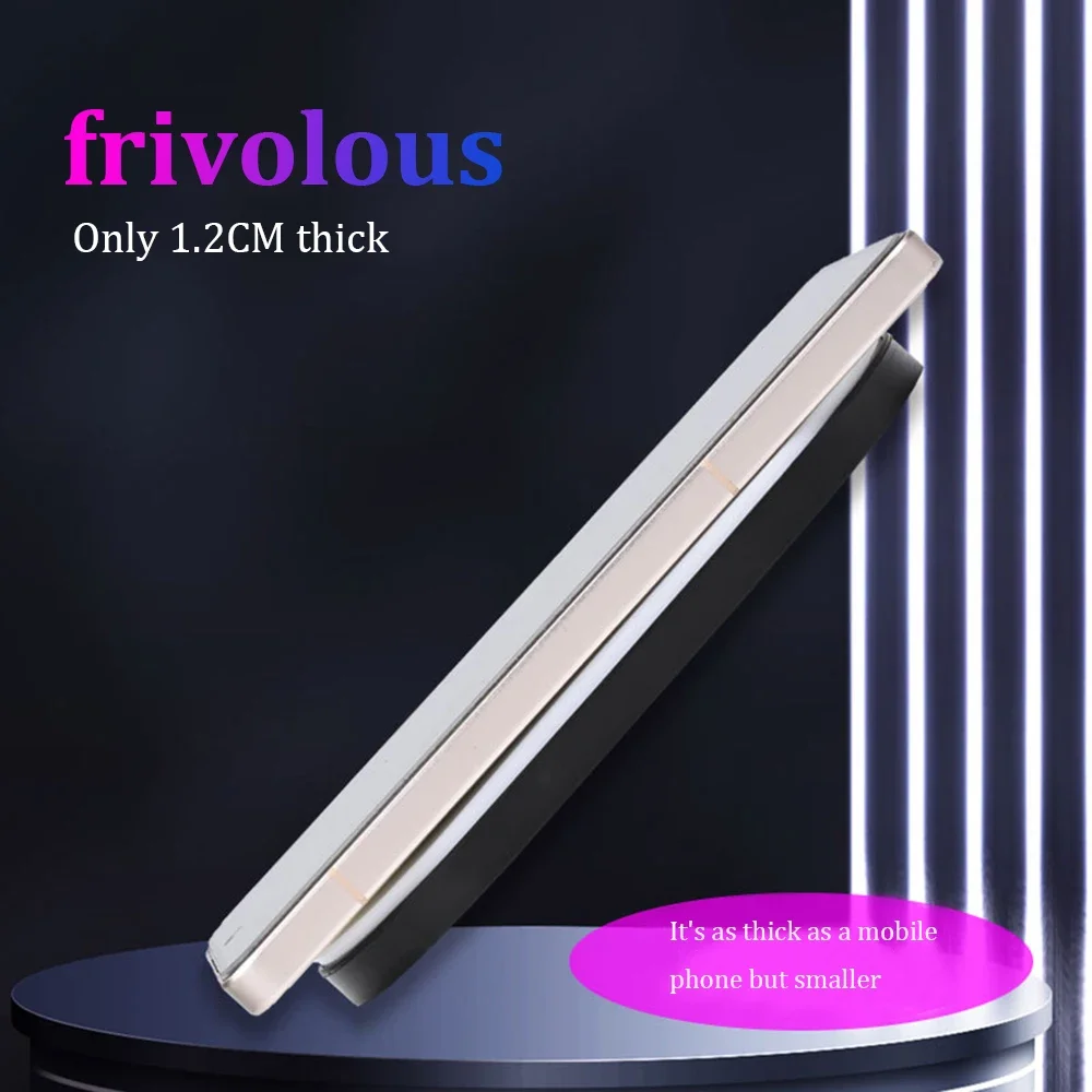 2Color Magnetic Touch Light Car Roof Interior Light USB Rechargeable Yellow Changing Ceiling Reading Light Atmosphere Night Lamp