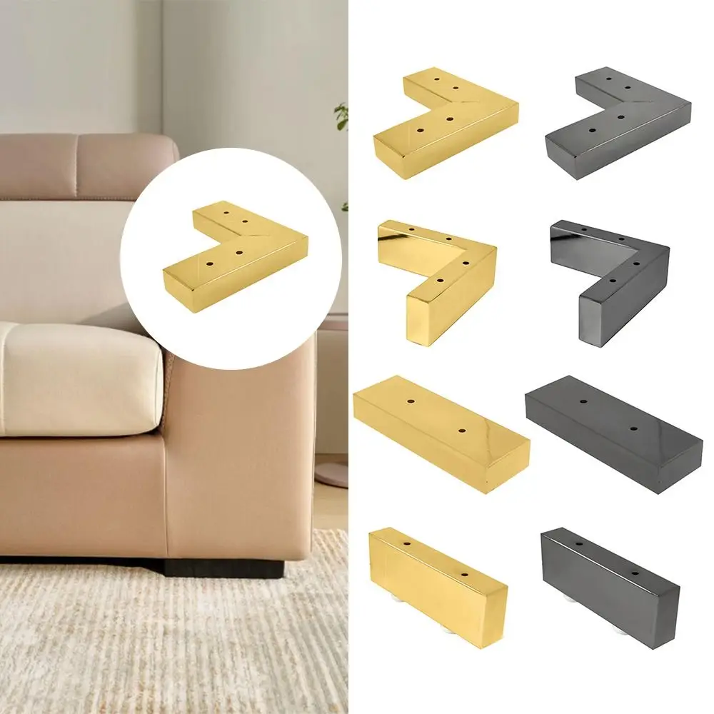 Accessories Stainless Steel Furniture Leg Load Bearing Enhance Stability Cabinet Feet L-Shape Anti-slip Chair Stand