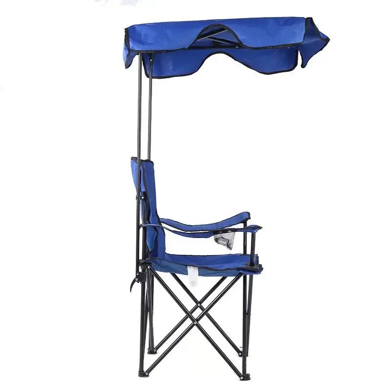 

Hot selling high-quality folding beach leisure chairs fishing and barbecue chairs folding beach chair with sunshade