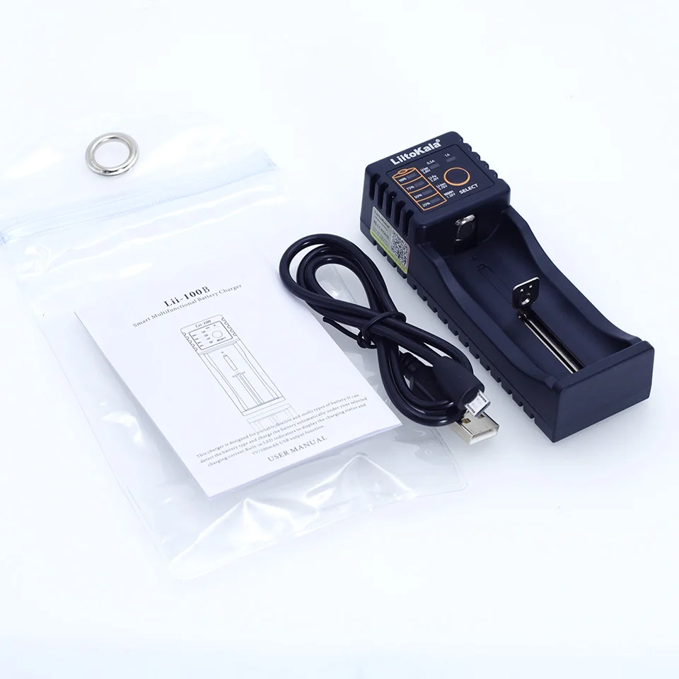 Liitokala Lii-100B 1.2v 3.7v 3.2V 3.85V AA /AAA 18650 18350 26650 10440 14500 16340 25500 NiMH lithium battery Smart charger