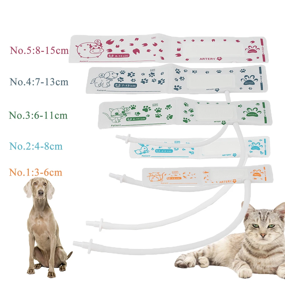 Professional Pet Cat Dog Rabbit Animals Use Sphygmomanometer Monitor Cuff Pulse Detection Associated Spare Part With Connector