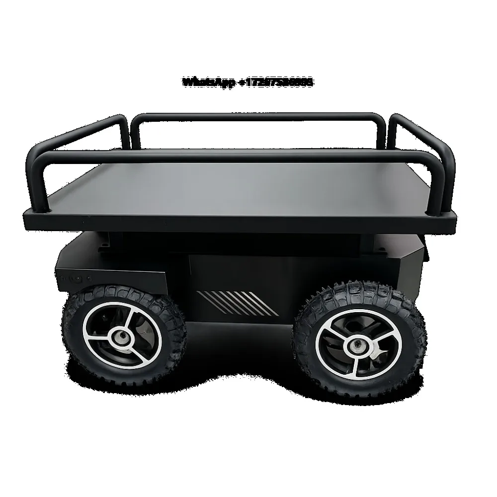 Smart Warehouse Logistics Intelligent Following Robot Factory Automated Handling 300KG Heavy Duty Driverless Transport Vehicle