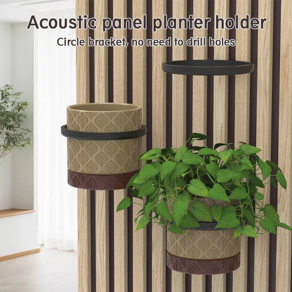 2 sound-absorbing board display shelf, for mounting on panels, great for holding figurines, crafts and small potted plants