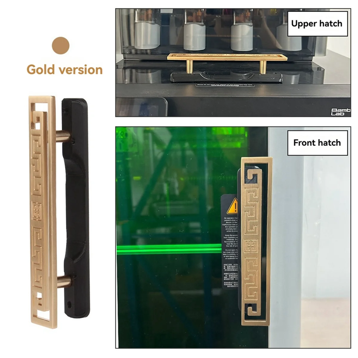 AA98 For H2D 3D Printer Accessories Machine Door Handle Switch Handle Upgrade Metal Version Switch Door Handle