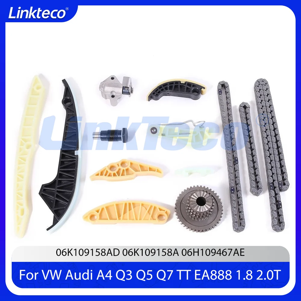 

Gen 2 Timing Chain Kit Fit 1.8 2.0 T EA888 For VW Tiguan Jetta CC Audi A3 A4 S4 A5 A6 Q7 TT 2008-2017 06K109158AD 06K109158A