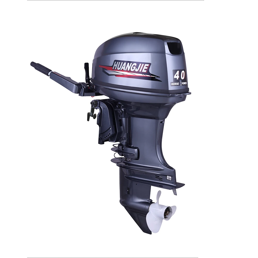 Huangjie Boat Motors 40HP 2 Stroke Boat Engine Water Cooled Gasoline Outboard Motor moteur électrique bateau мотор лодочный